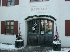 Rathaus Zolling Winter Rathaus Zolling Winter